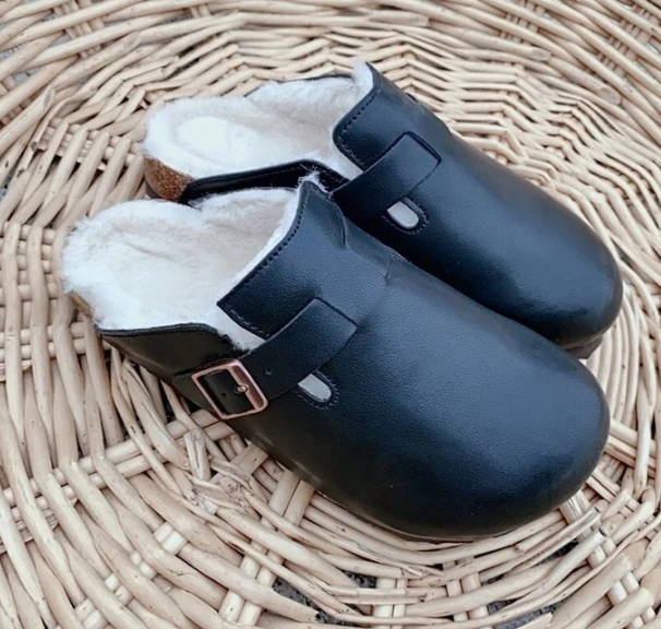 Plucked retro cotton slippers with half toe support   E589