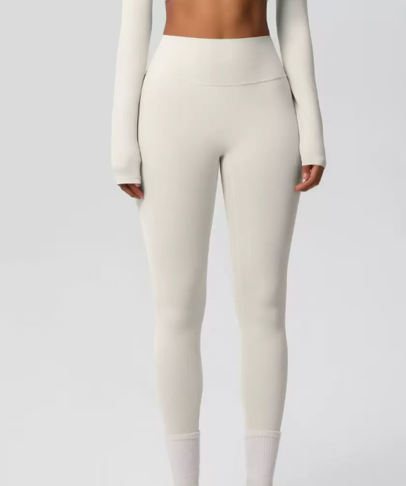 Solid color outdoor quick drying fitness yoga pants  E1379