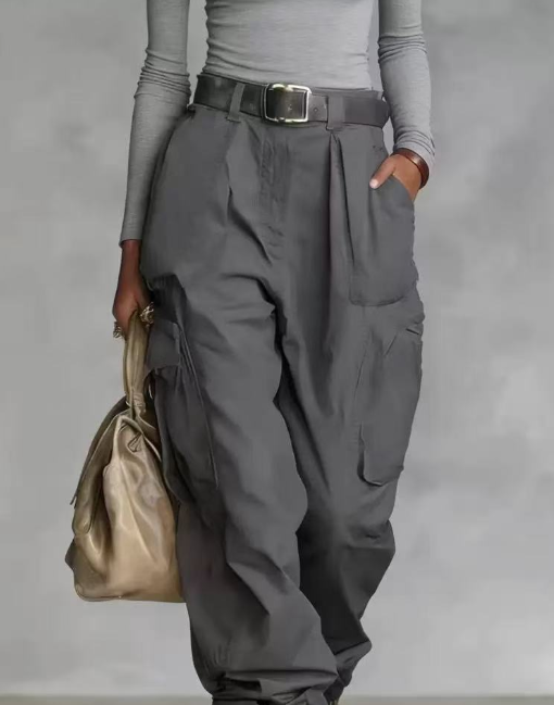 Work pants with wide legs and versatile pants  E1373