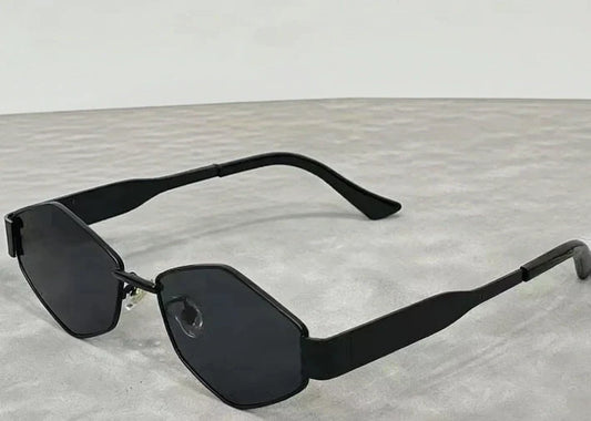 Sun shading sunglasses with diamond shaped small frame glasses  E1049