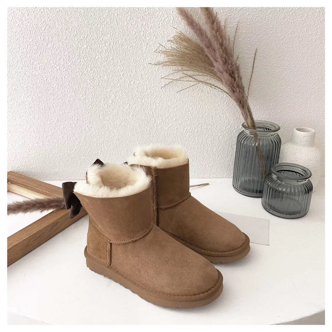 Popular cotton snow boots with fleece   E532
