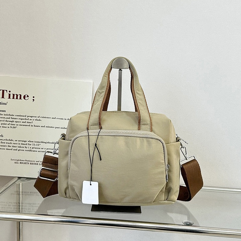 Simple and stylish canvas fitness large capacity crossbody bag  E845