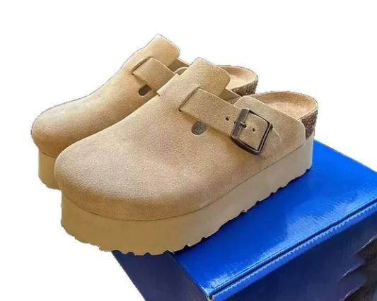 Baotou slippers for spring and autumn, height increasing and lightweight    E941