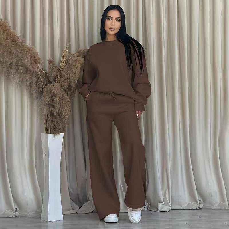 Spring and Autumn Long sleeved Casual Loose Pants Set  E1447