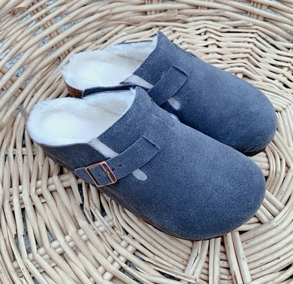 Plucked retro cotton slippers with half toe support   E589