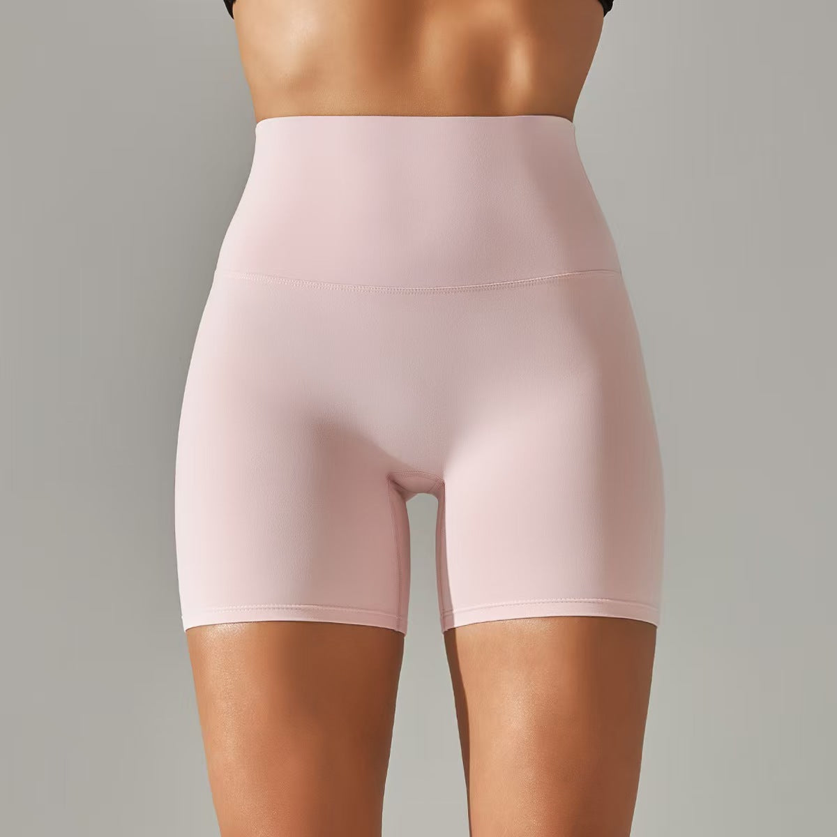 Women's shorts, three part pants, high waist, tight fitting, elastic sports and fitness pants  E131