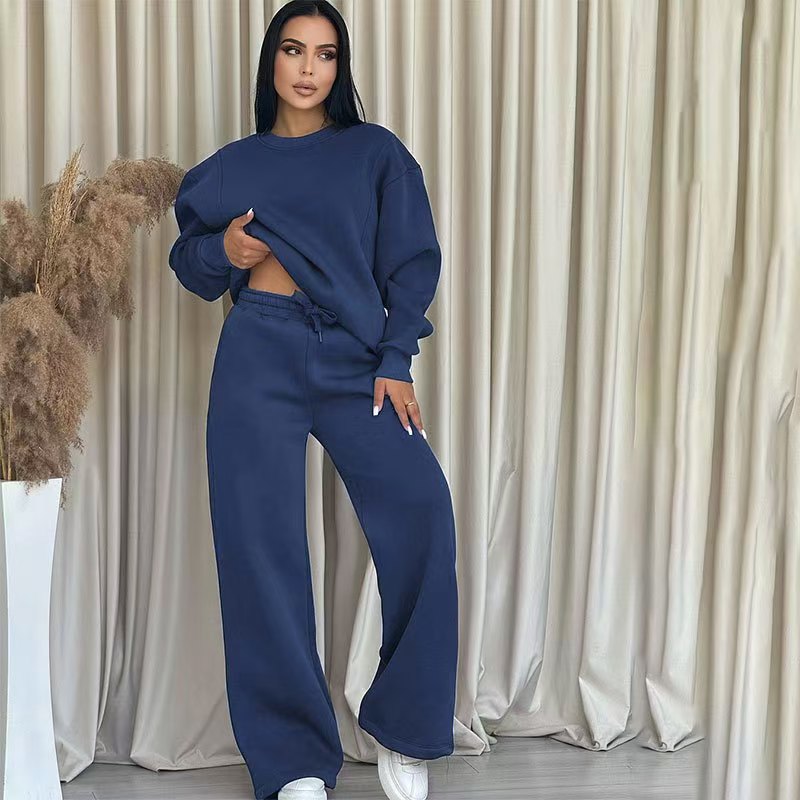 Spring and Autumn Long sleeved Casual Loose Pants Set  E1447
