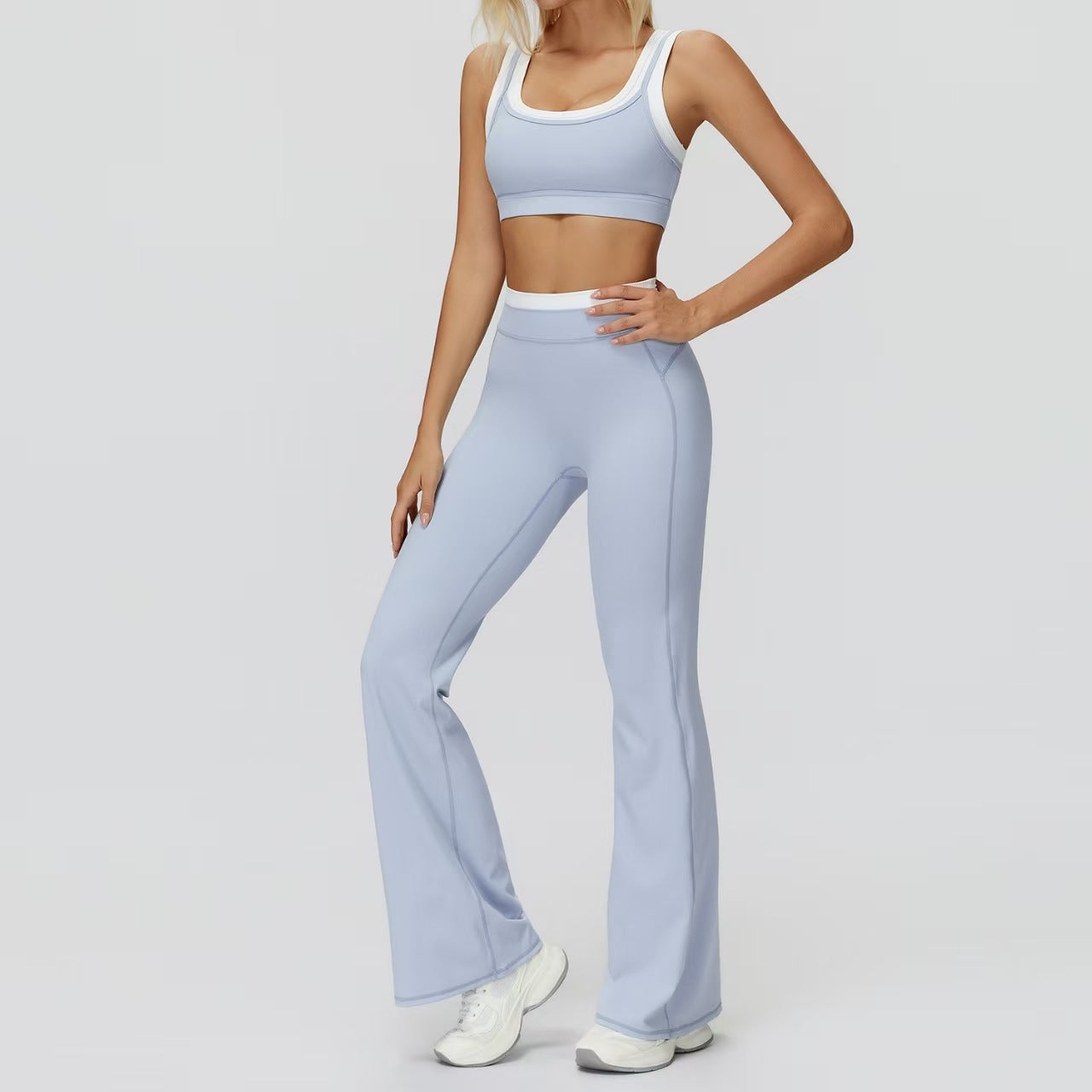 High waisted outdoor leisure versatile fitness suit  E917