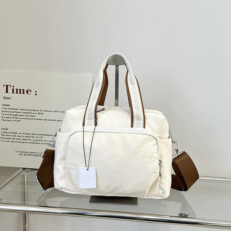 Simple and stylish canvas fitness large capacity crossbody bag  E845