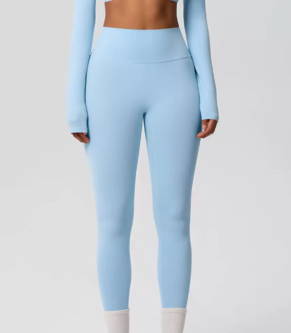 Solid color outdoor quick drying fitness yoga pants  E1379