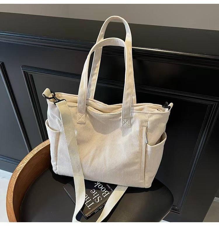 Handheld single shoulder solid color large capacity bag  E756
