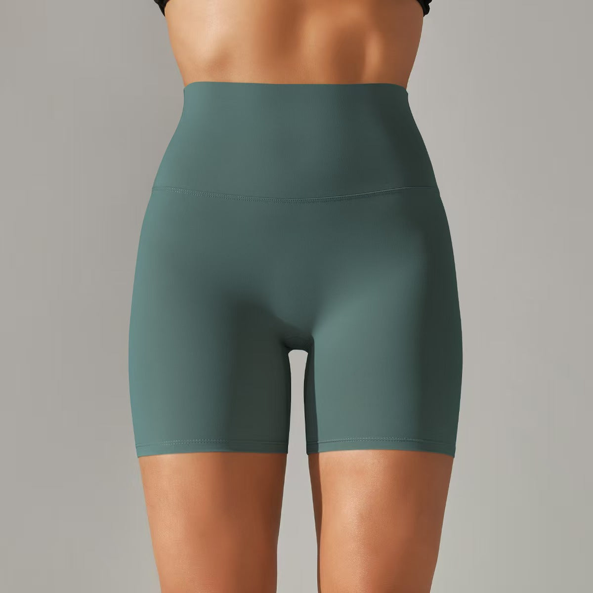 Women's shorts, three part pants, high waist, tight fitting, elastic sports and fitness pants  E131