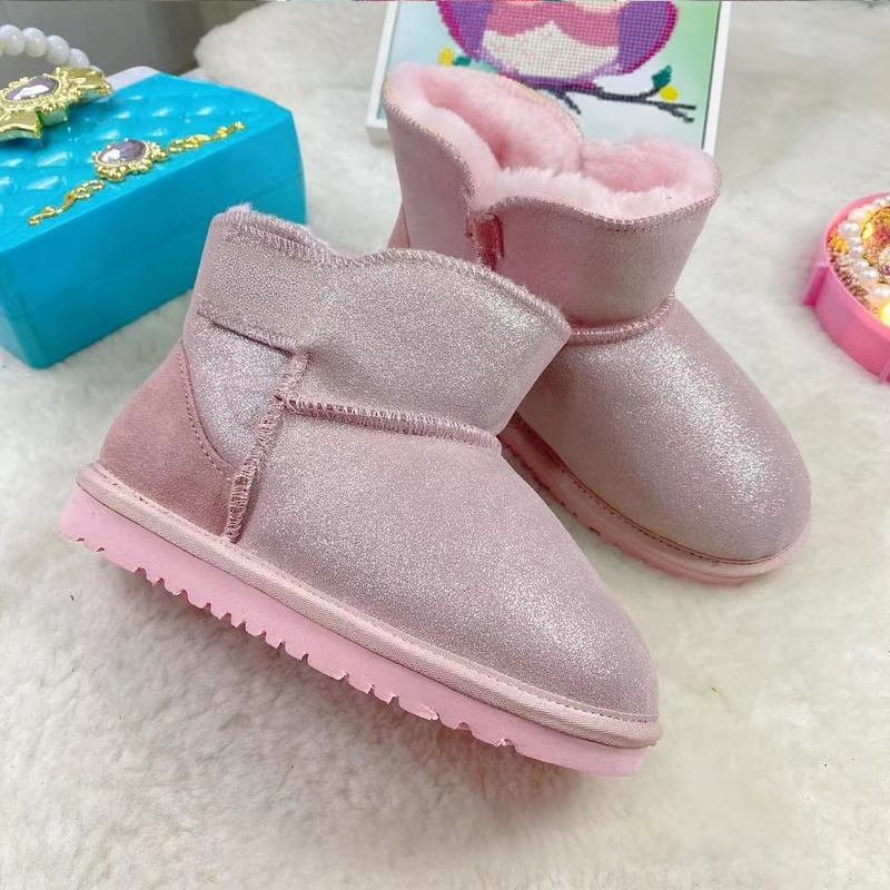 Classic suede children's snow boots   E325