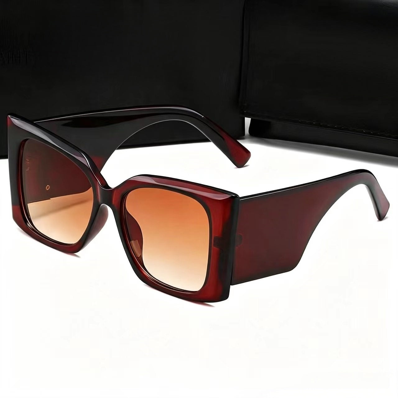Large frame retro high-end glasses   E1349