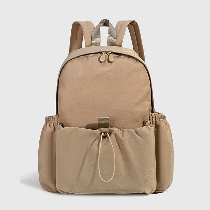 Minimally designed solid color backpack with both shoulders  E1312