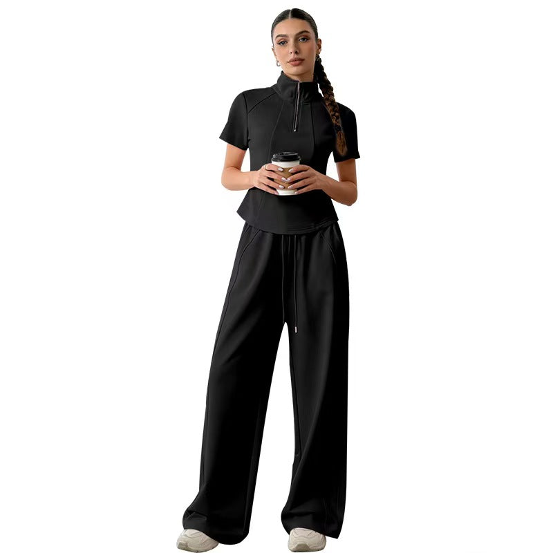 Half zip sports and leisure set  E1143