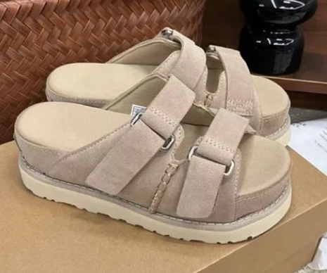 Velcro thick soled sandals with buckle and sponge slippers  E964