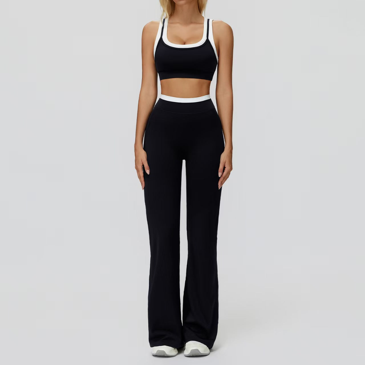 High waisted outdoor leisure versatile fitness suit  E917