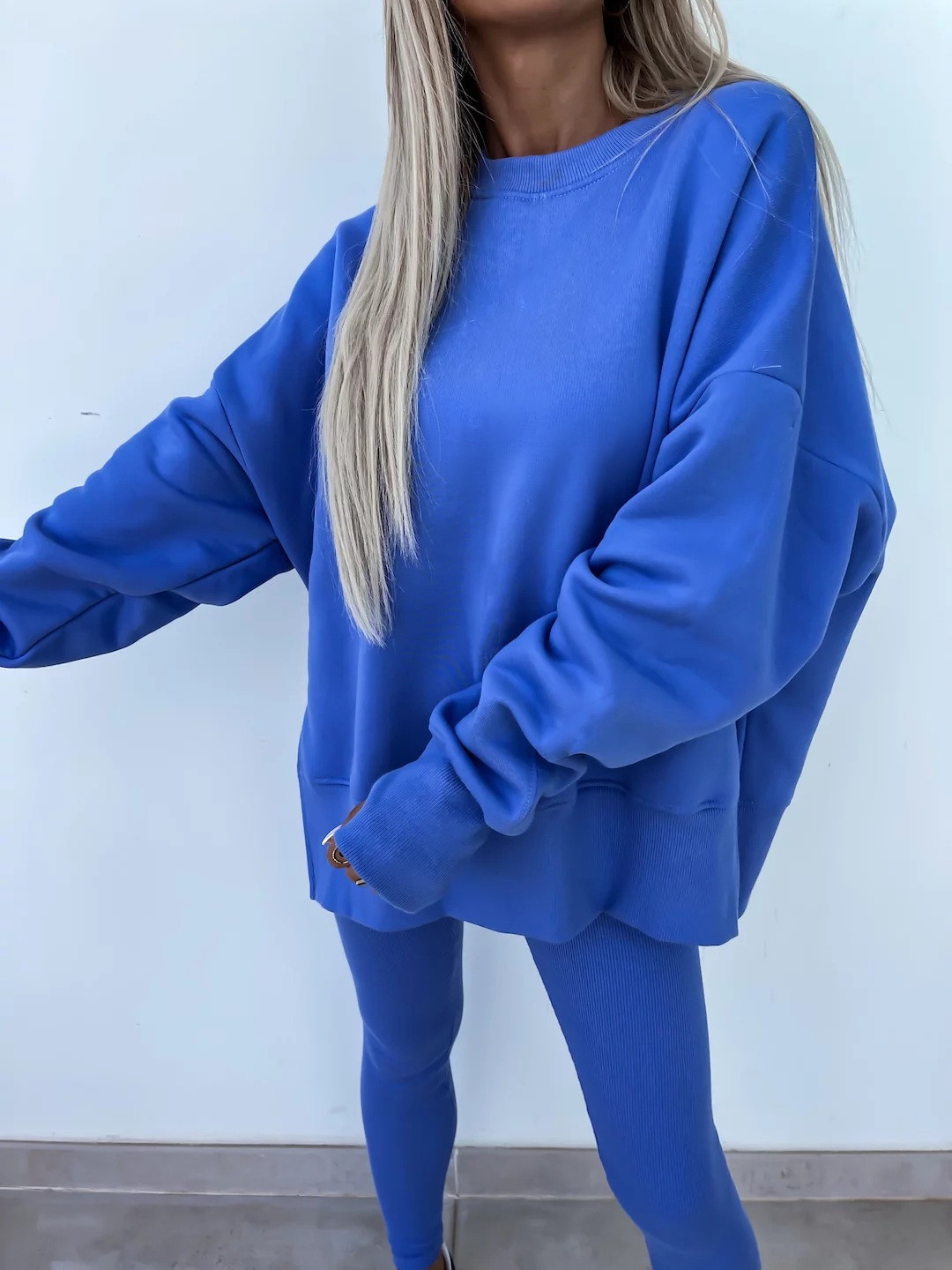 Tight pants casual hoodie two-piece set  E1448