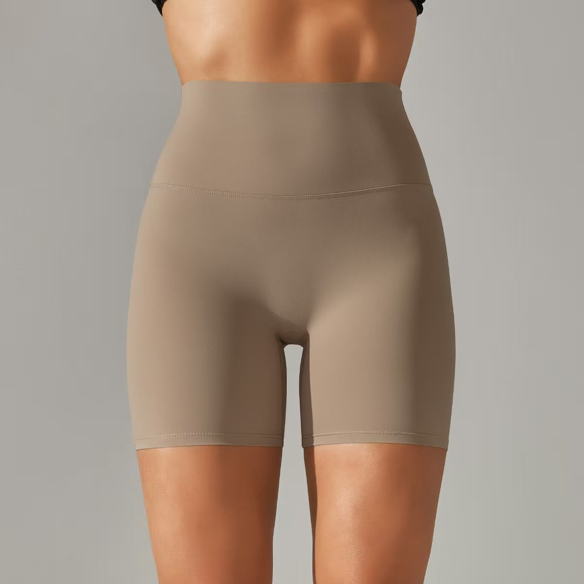 Women's shorts, three part pants, high waist, tight fitting, elastic sports and fitness pants  E131