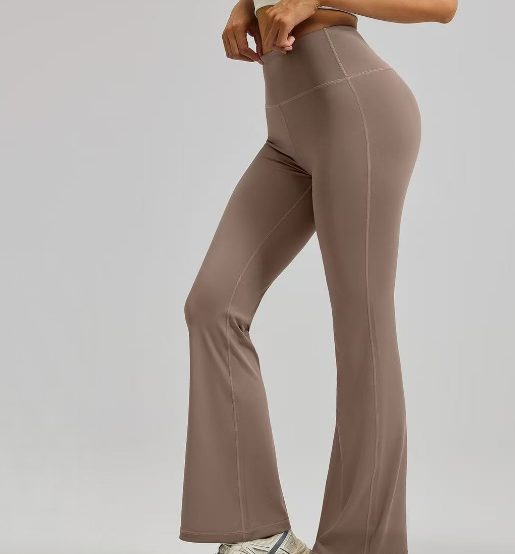 Sports yoga micro flared wide leg fitness pants E1096