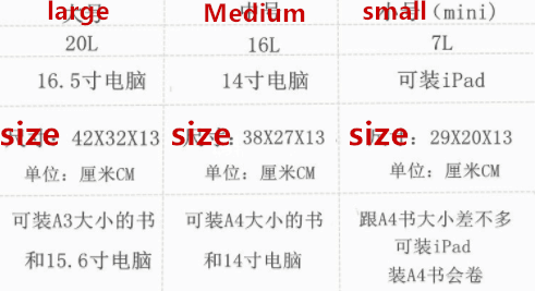 Large capacity portable backpack E1321