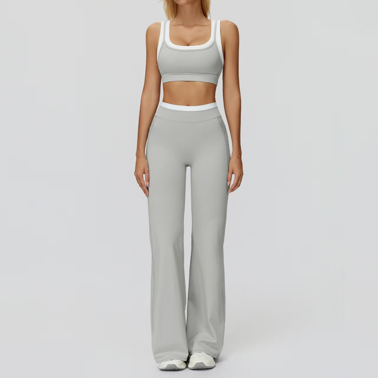 High waisted outdoor leisure versatile fitness suit  E917