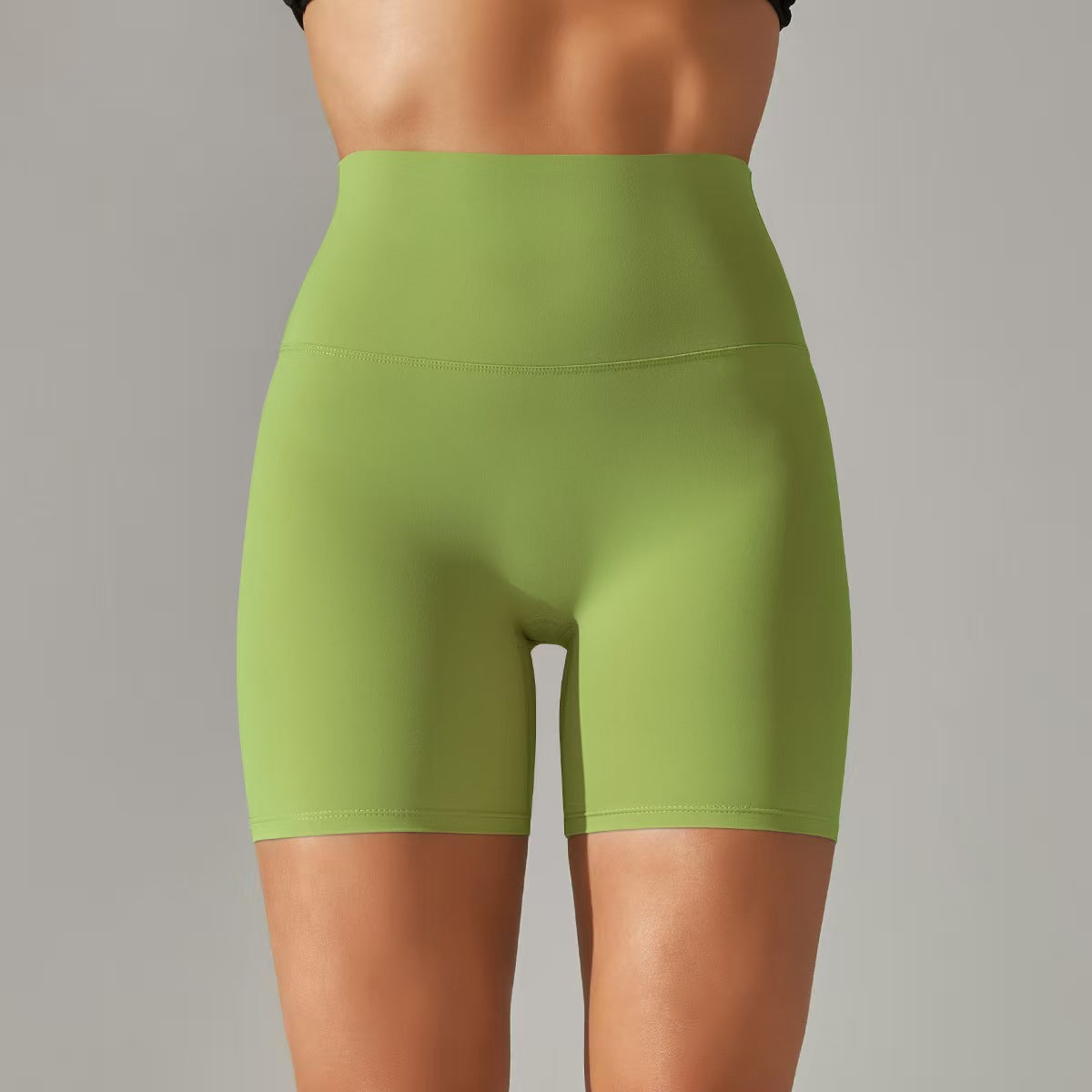 Women's shorts, three part pants, high waist, tight fitting, elastic sports and fitness pants  E131