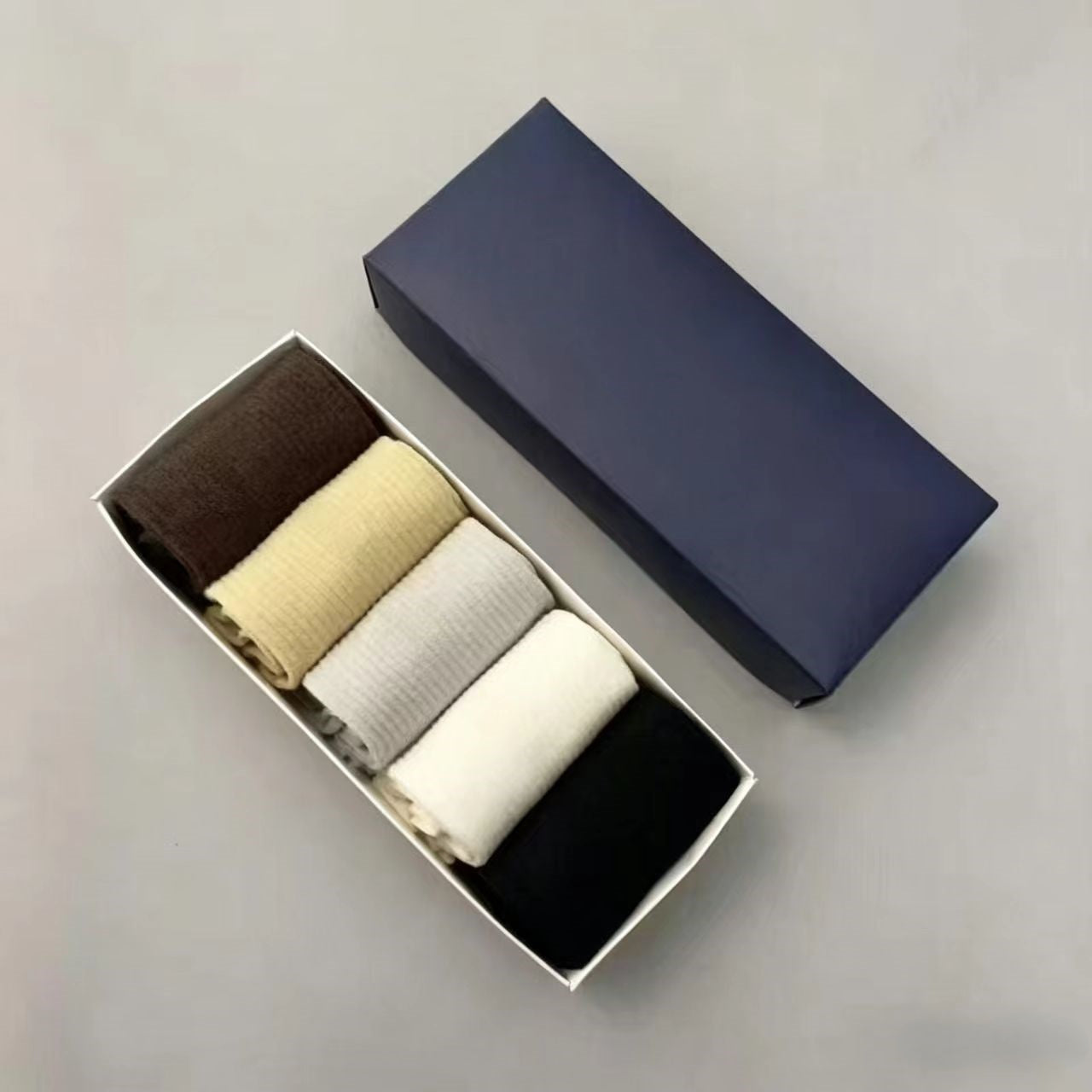 Boxed solid color casual versatile breathable E1111