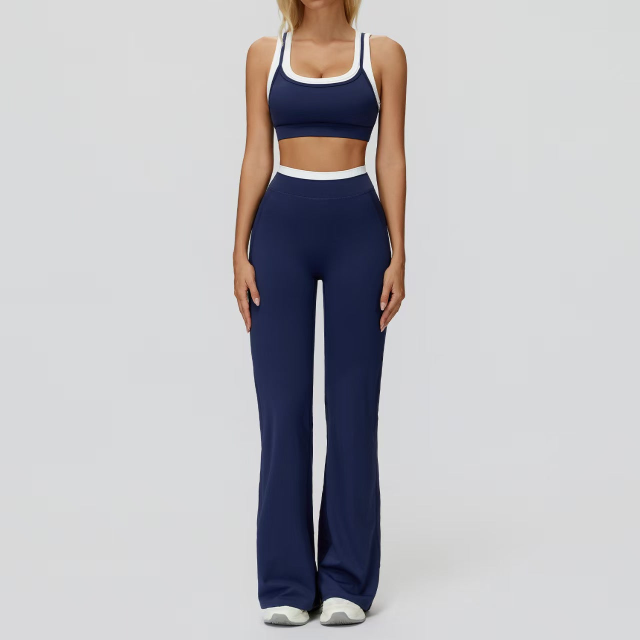 High waisted outdoor leisure versatile fitness suit  E917