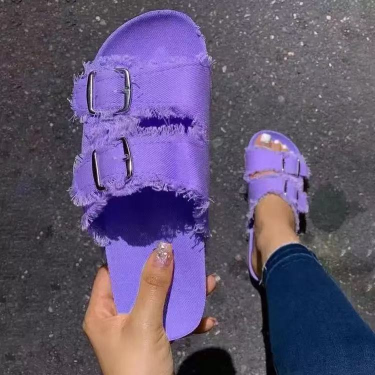 Women's soft soled slippers for wearing outside E1354